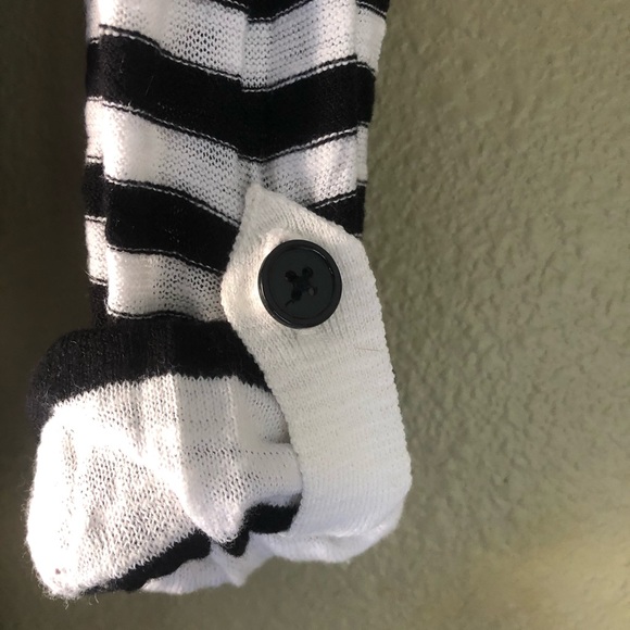 Express striped slub style button sleeve XS - Picture 2 of 2